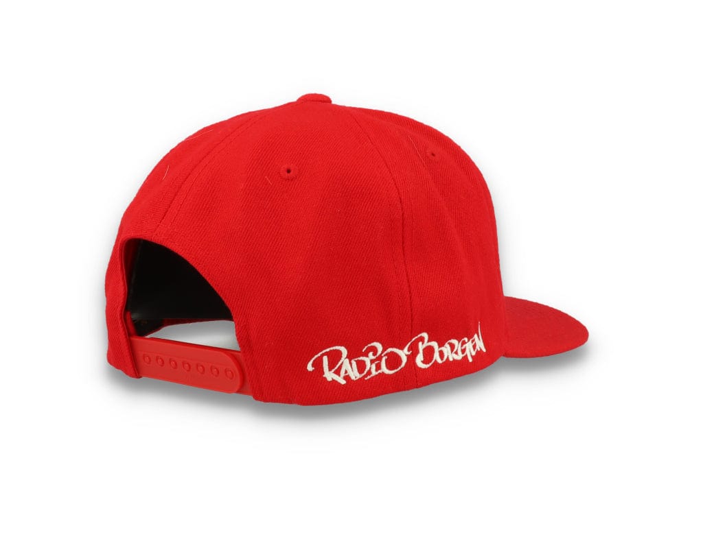 LOKK X RADIO BORGEN Snapback Red/White - LOKK