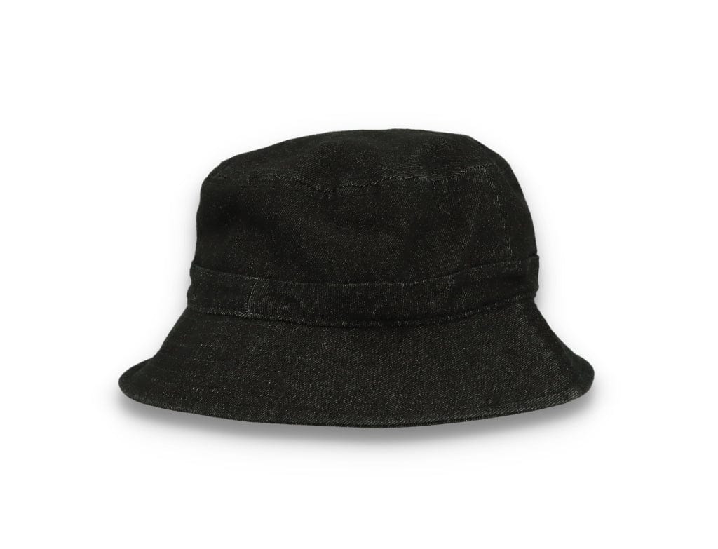 Skinny E Bucket Hat Black Denim - LOKK