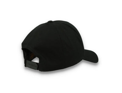 5-Panel Curved Classic Snapback Black - 7707