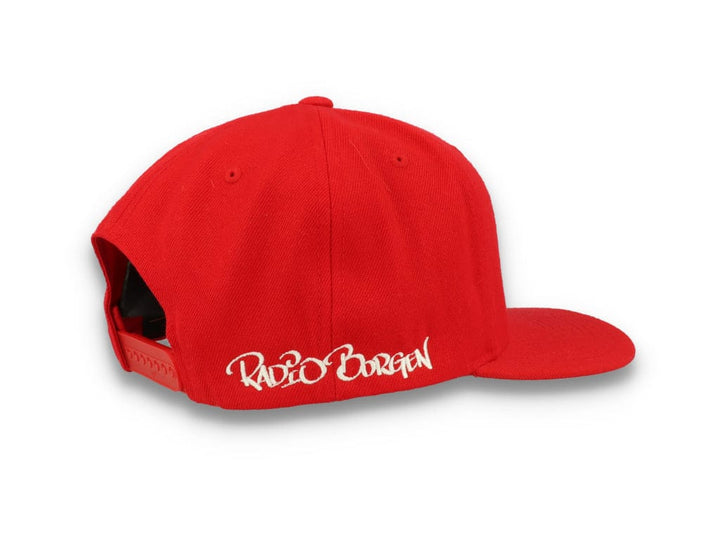 LOKK X RADIO BORGEN Snapback Red/White - LOKK