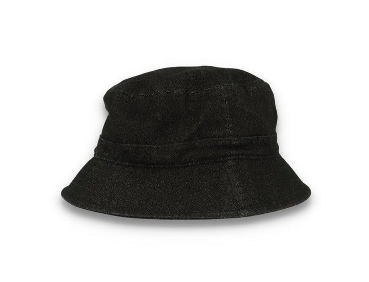 Skinny E Bucket Hat Black Denim - LOKK