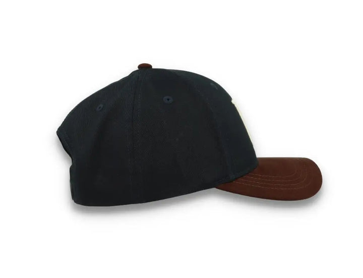 Baseball Cap Suede II Dark Navy/Ebony Brown - LOKK