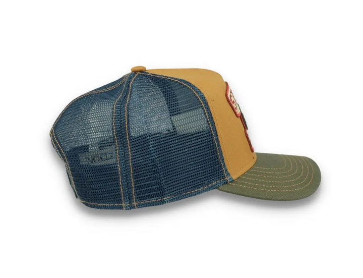 Trucker Cap Motorcycle Brown/Olive - LOKK