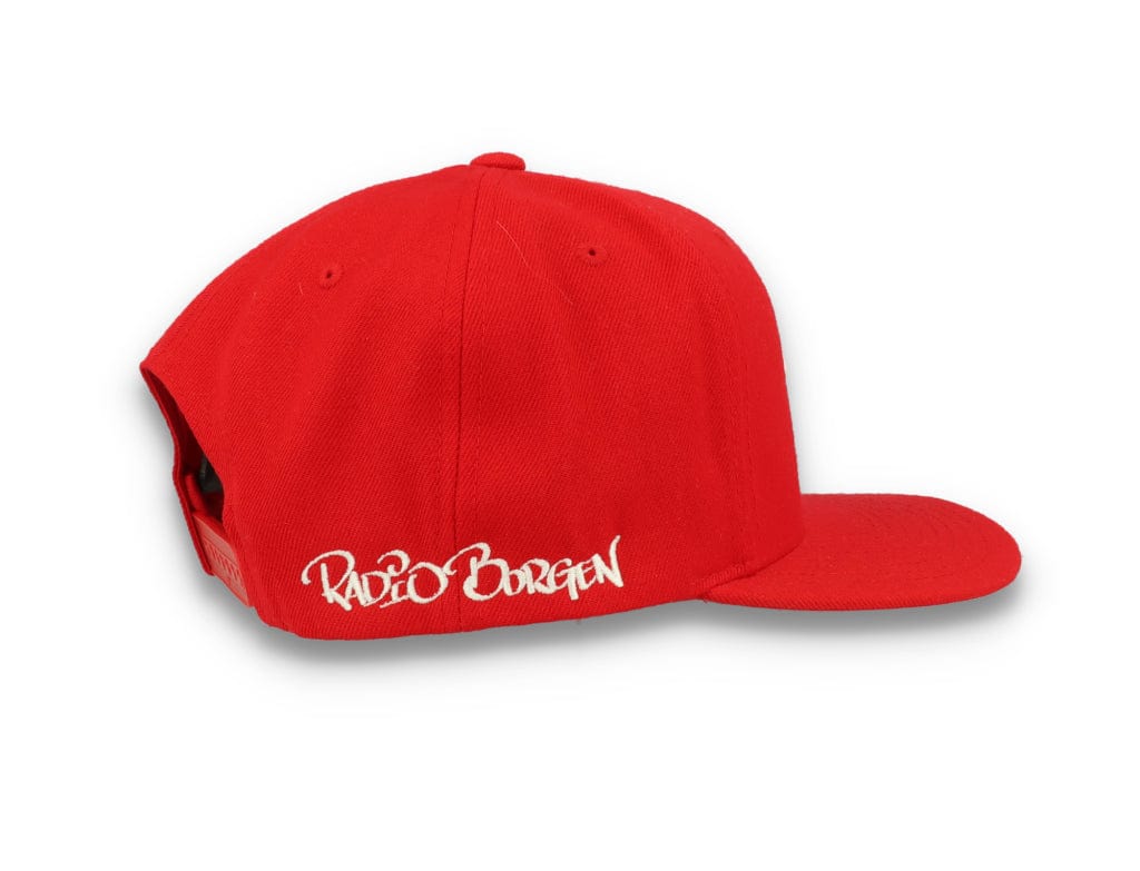 LOKK X RADIO BORGEN Snapback Red/White - LOKK