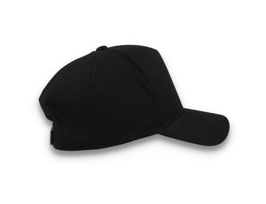 5-Panel Curved Classic Snapback Black - 7707