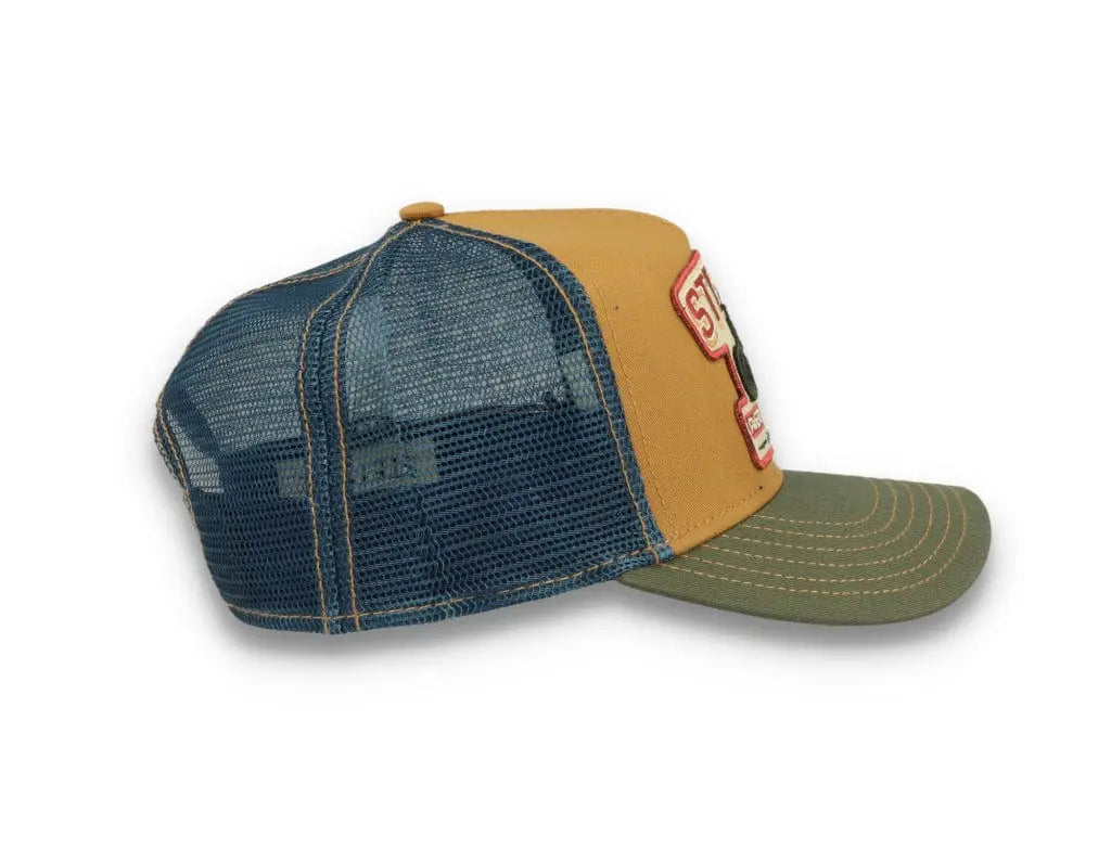 Trucker Cap Motorcycle Brown/Olive - LOKK