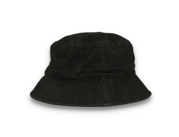 Skinny E Bucket Hat Black Denim - LOKK