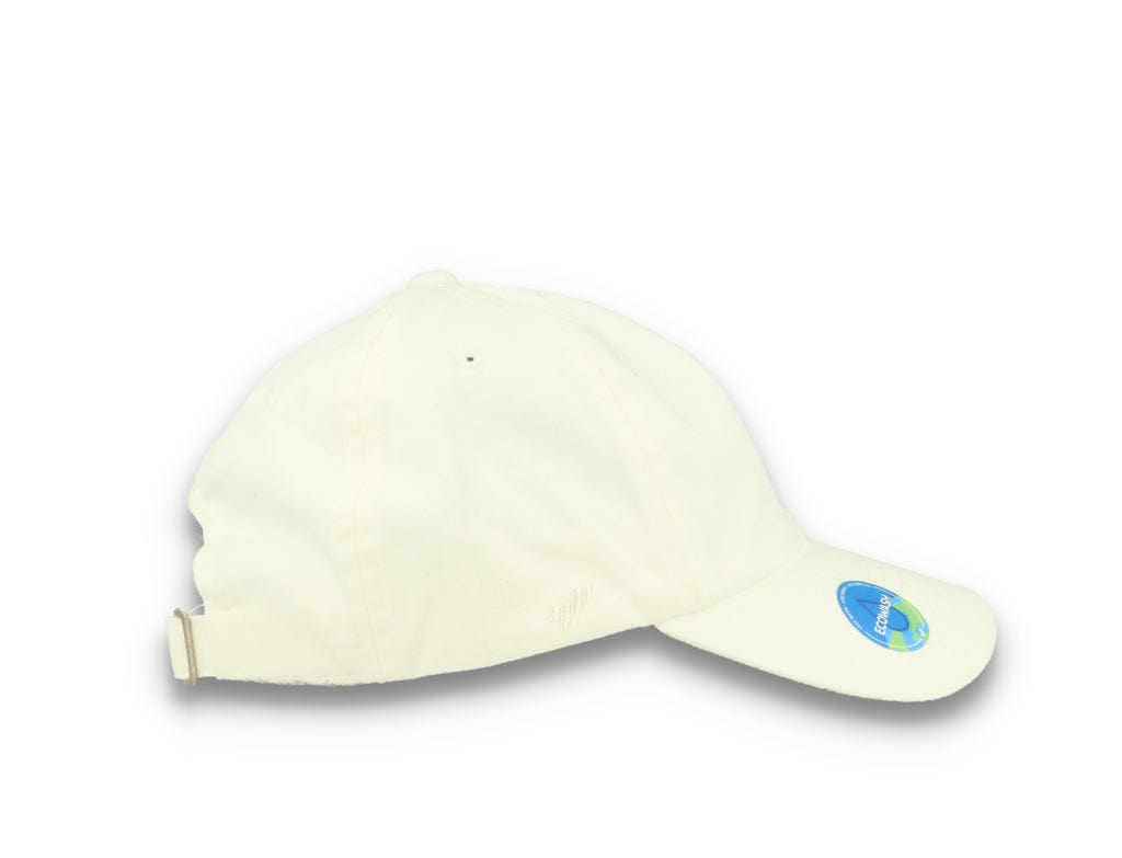 White Dad Cap Eco Wash Low Profile Cotton Twill - 6245EC