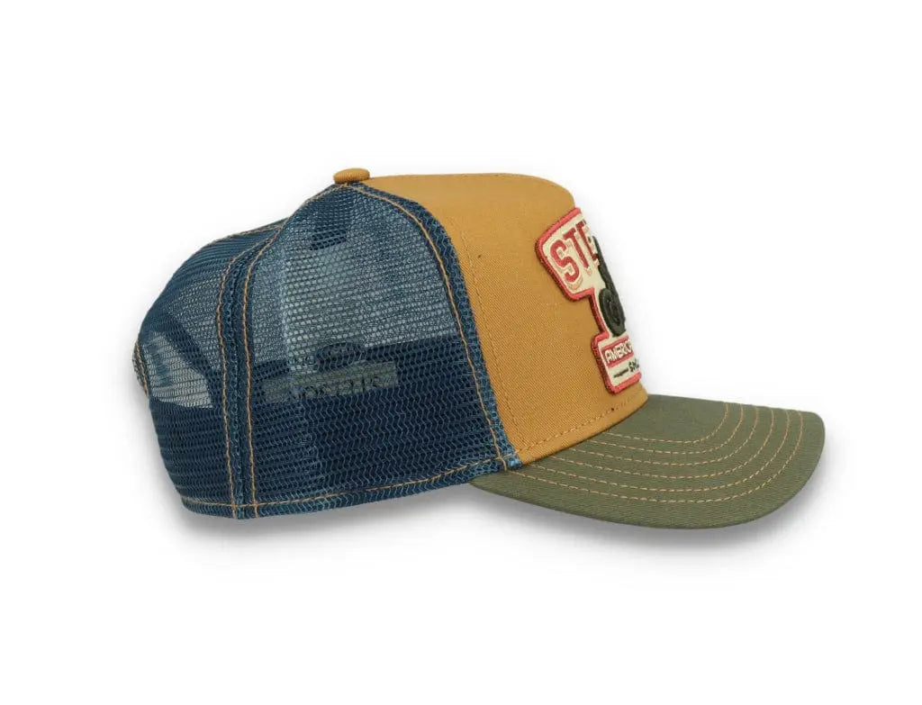 Trucker Cap Motorcycle Brown/Olive - LOKK