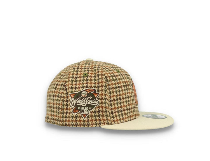 59FIFTY Houndstooth New York Yankees Open Market Tan