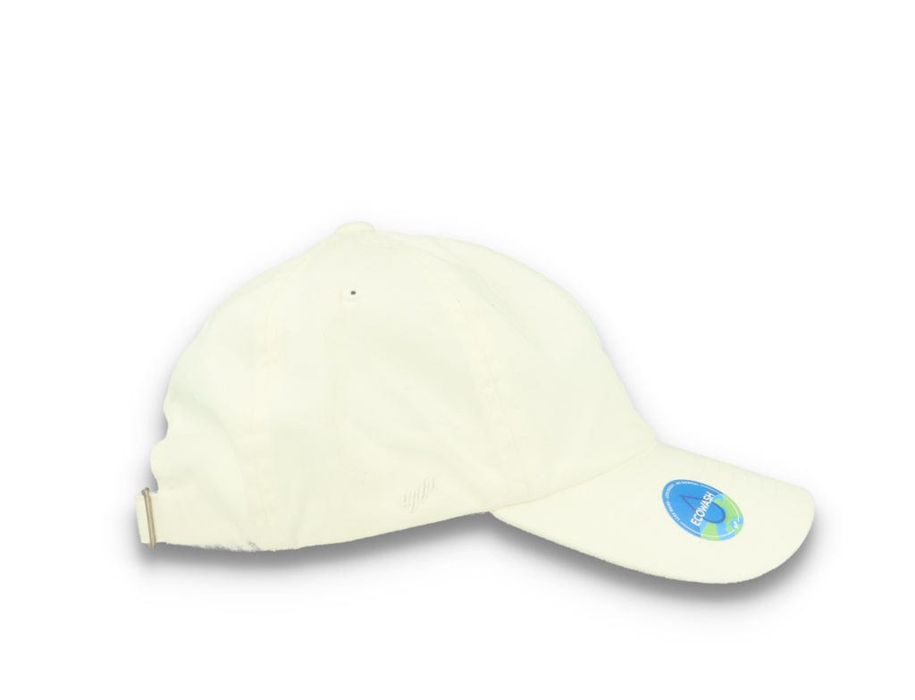 White Dad Cap Eco Wash Low Profile Cotton Twill - 6245EC