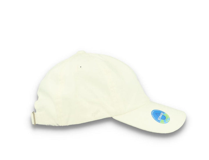 White Dad Cap Eco Wash Low Profile Cotton Twill - 6245EC