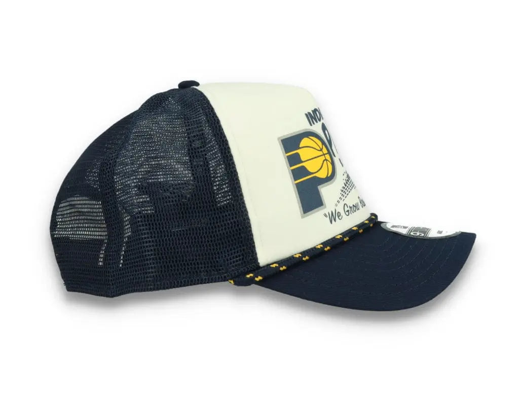 9FORTY A-Frame Trucker Indiana Pacers NBA Rally 24 Collection - LOKK