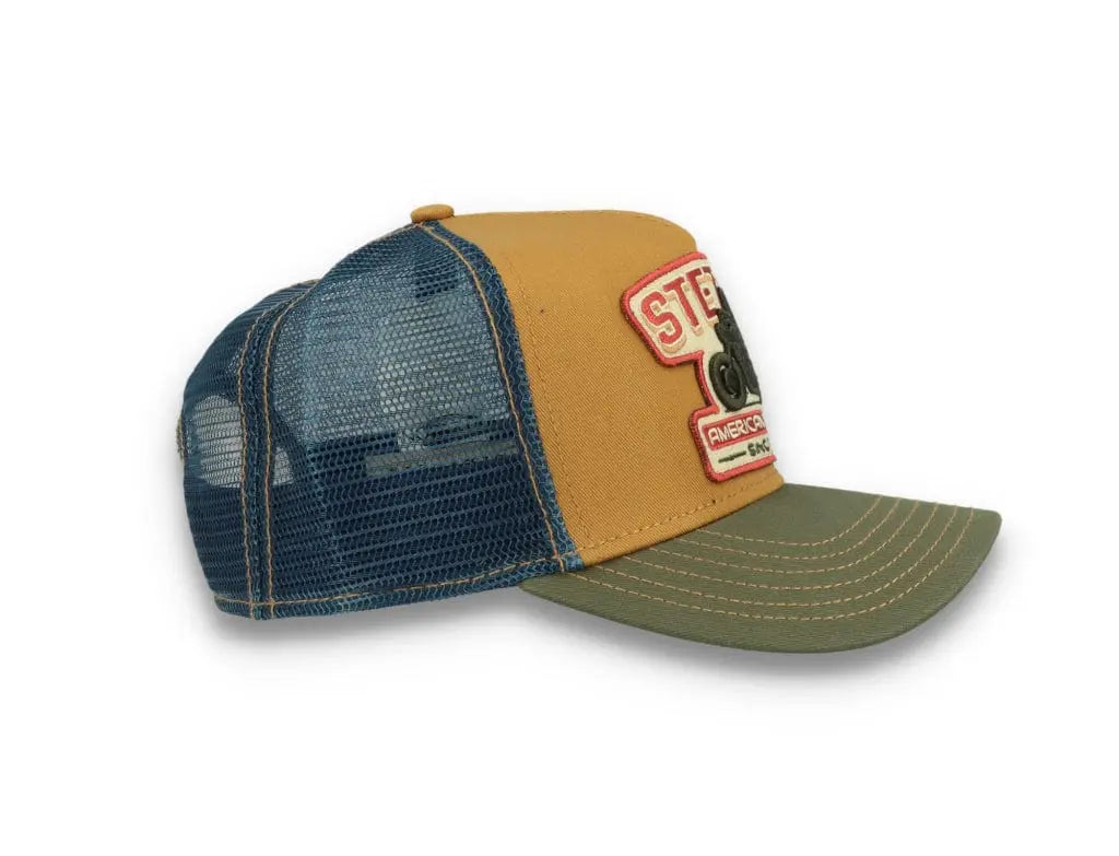 Trucker Cap Motorcycle Brown/Olive - LOKK