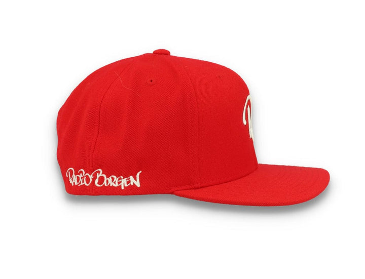 LOKK X RADIO BORGEN Snapback Red/White - LOKK