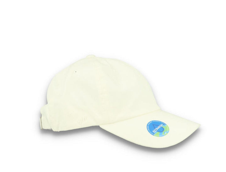 White Dad Cap Eco Wash Low Profile Cotton Twill - 6245EC