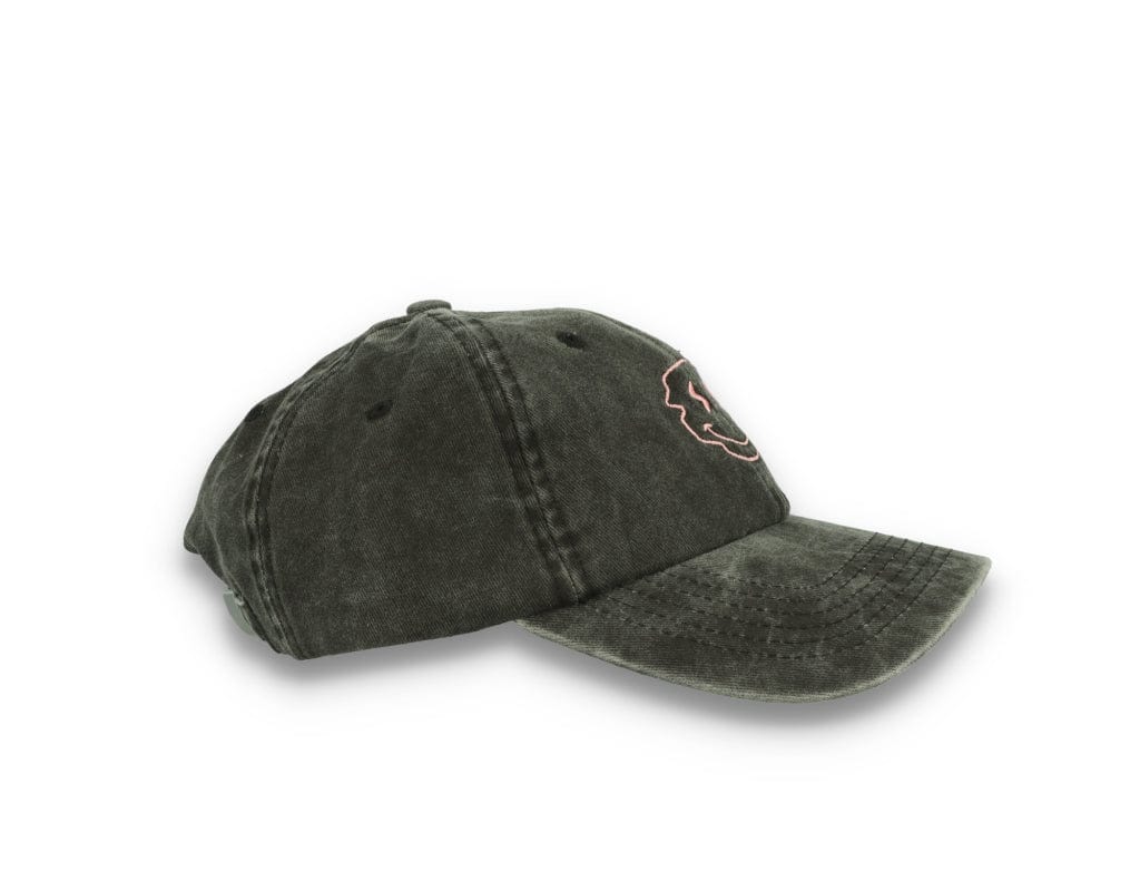 Smiley Face  Washed Black