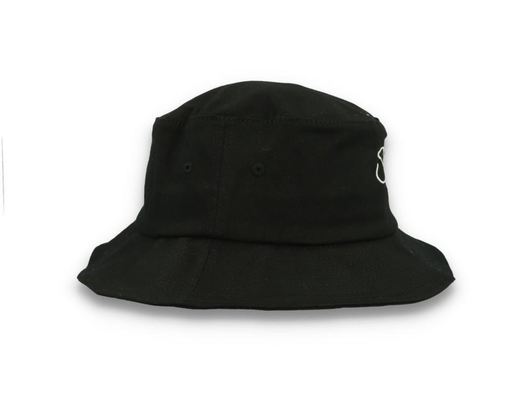 Skinny E Bucket Hat Black/White - LOKK