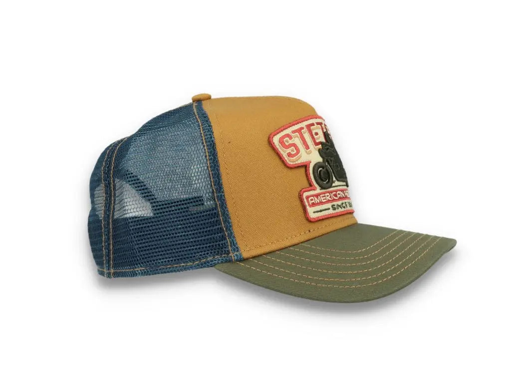 Trucker Cap Motorcycle Brown/Olive - LOKK