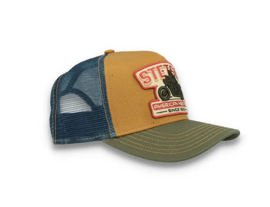 Trucker Cap Motorcycle Brown/Olive - LOKK