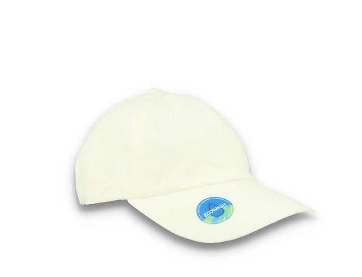 White Dad Cap Eco Wash Low Profile Cotton Twill - 6245EC