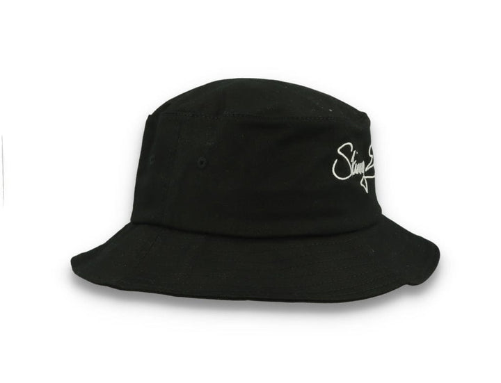 Skinny E Bucket Hat Black/White - LOKK