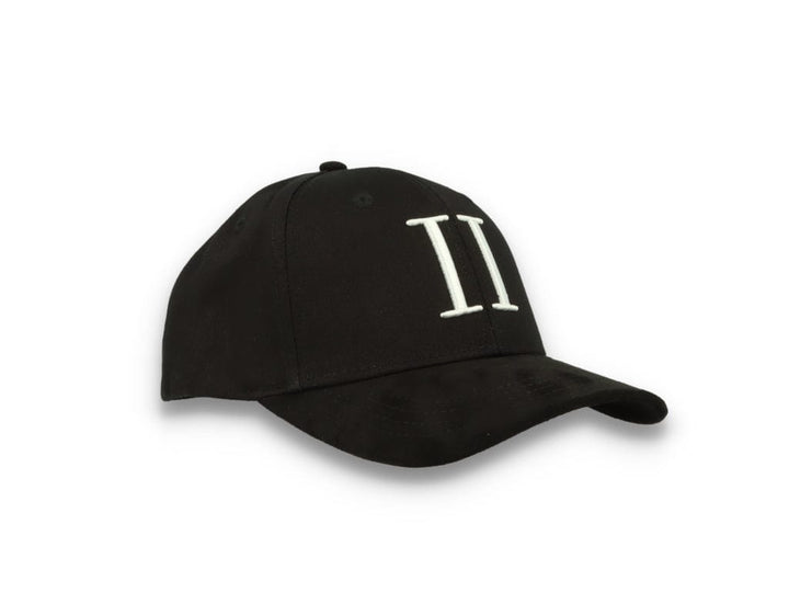 Les Deux Baseball Cap Suede II Black/White - LOKK
