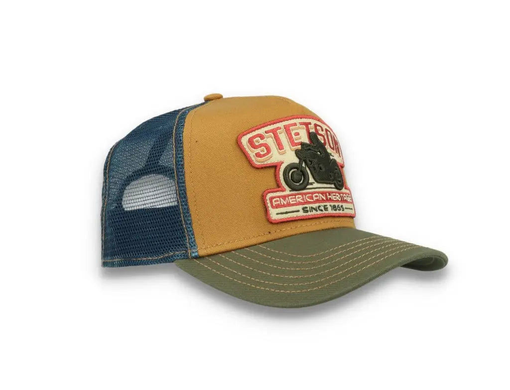 Trucker Cap Motorcycle Brown/Olive - LOKK