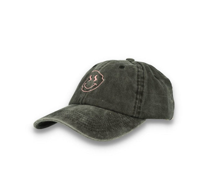 Smiley Face  Washed Black