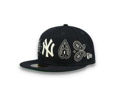59FIFTY MLB All Over Print Paisley New York Yankees Team/White