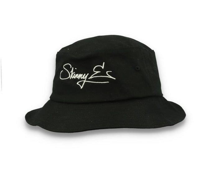 Skinny E Bucket Hat Black/White - LOKK