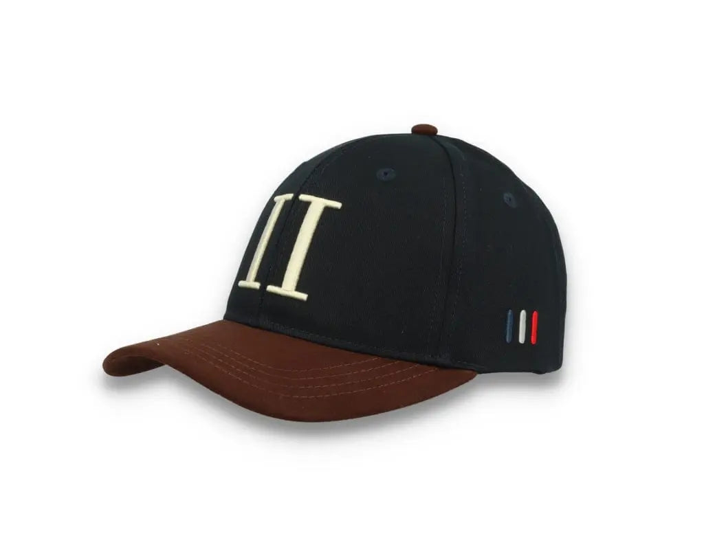 Baseball Cap Suede II Dark Navy/Ebony Brown - LOKK