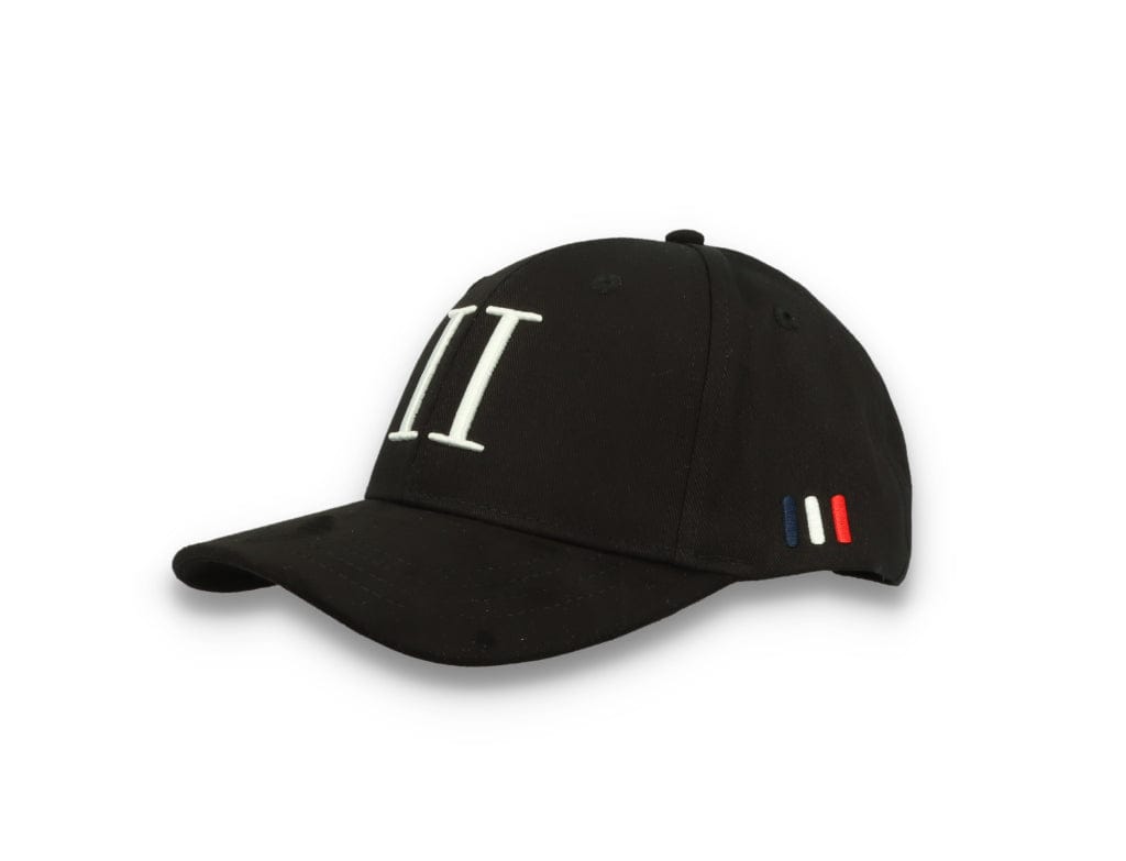 Les Deux Baseball Cap Suede II Black/White - LOKK