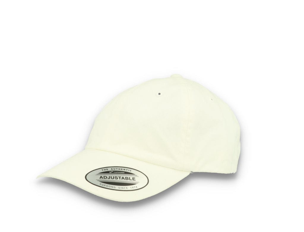 White Dad Cap Eco Wash Low Profile Cotton Twill - 6245EC