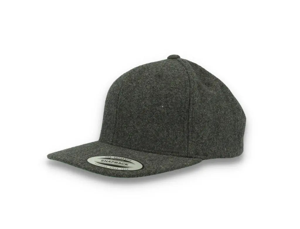 Yupoong Snapback Melton Wool 6689M Dark Grey - LOKK