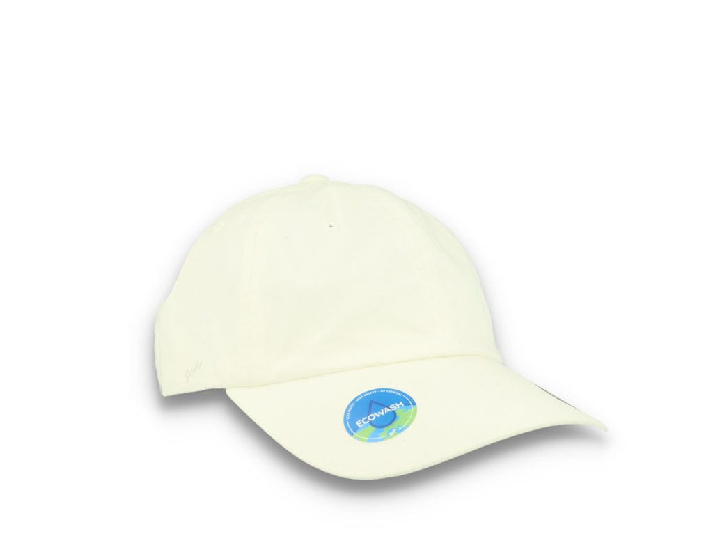 White Dad Cap Eco Wash Low Profile Cotton Twill - 6245EC