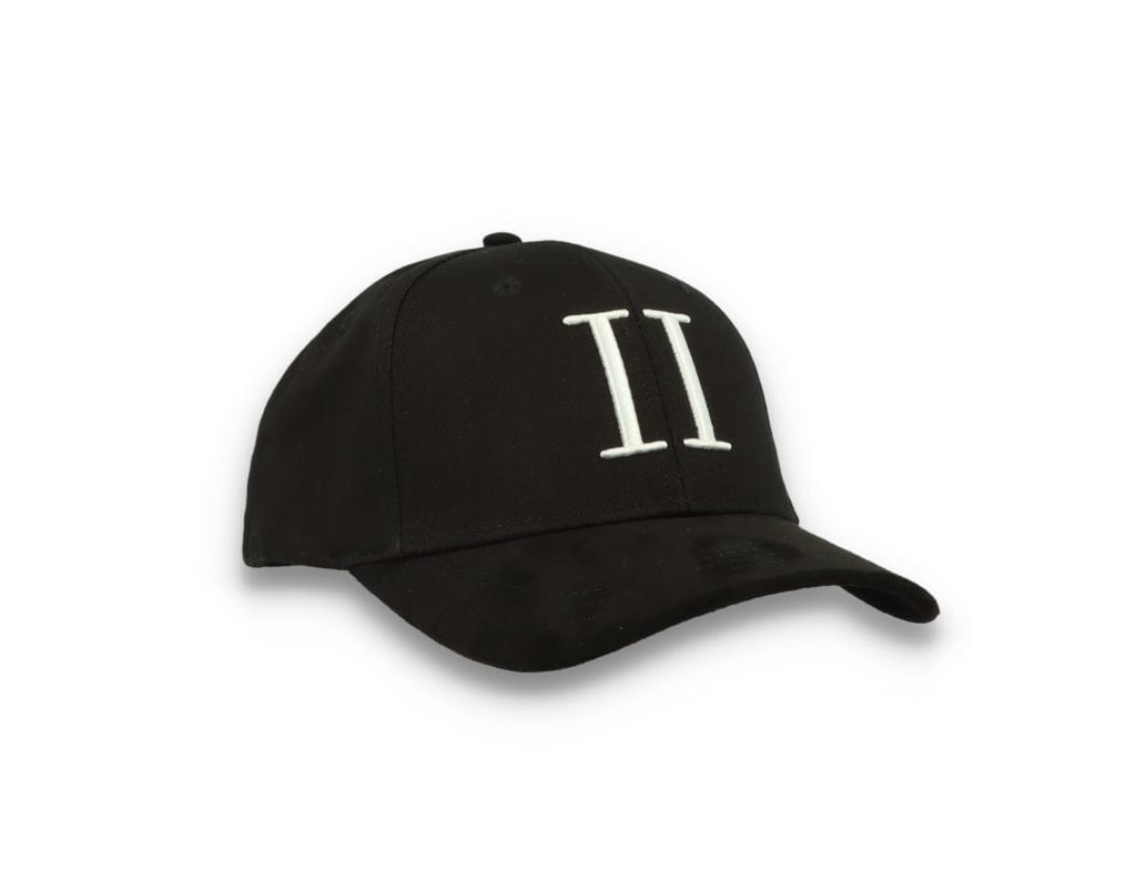 Les Deux Baseball Cap Suede II Black/White - LOKK