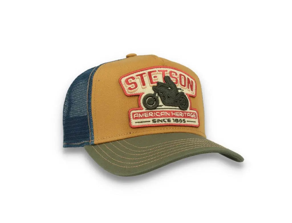 Trucker Cap Motorcycle Brown/Olive - LOKK