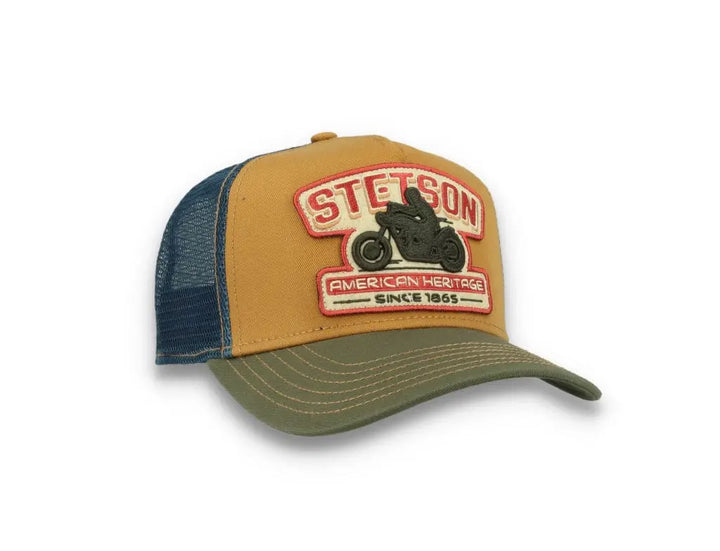 Trucker Cap Motorcycle Brown/Olive - LOKK
