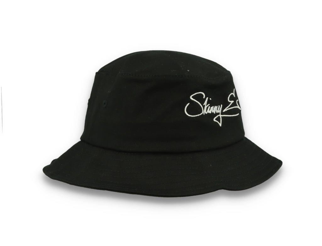 Skinny E Bucket Hat Black/White - LOKK