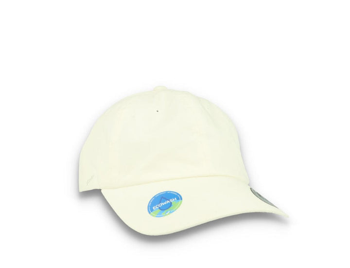 White Dad Cap Eco Wash Low Profile Cotton Twill - 6245EC