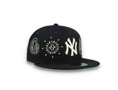 59FIFTY MLB All Over Print Paisley New York Yankees Team/White