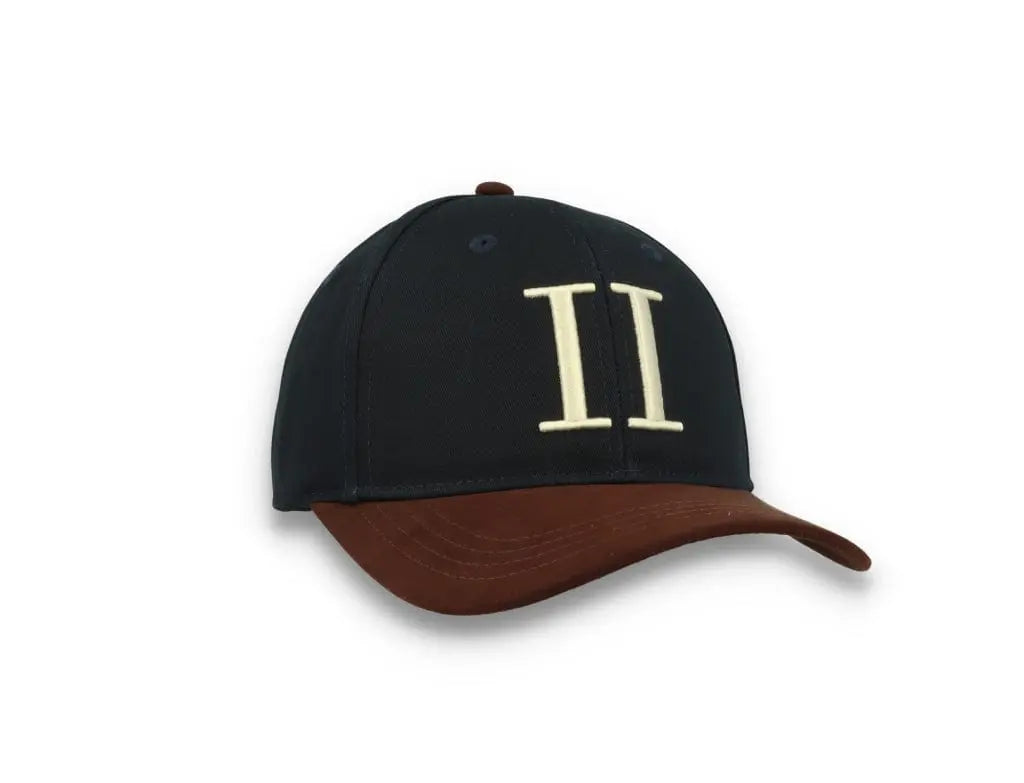 Baseball Cap Suede II Dark Navy/Ebony Brown - LOKK
