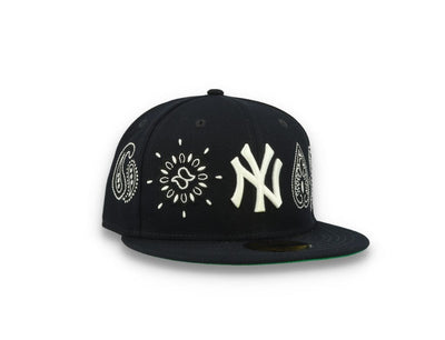 59FIFTY MLB All Over Print Paisley New York Yankees Team/White