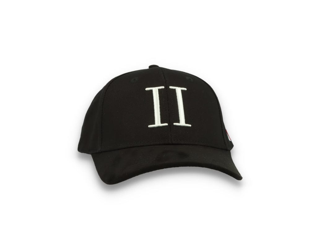 Les Deux Baseball Cap Suede II Black/White - LOKK