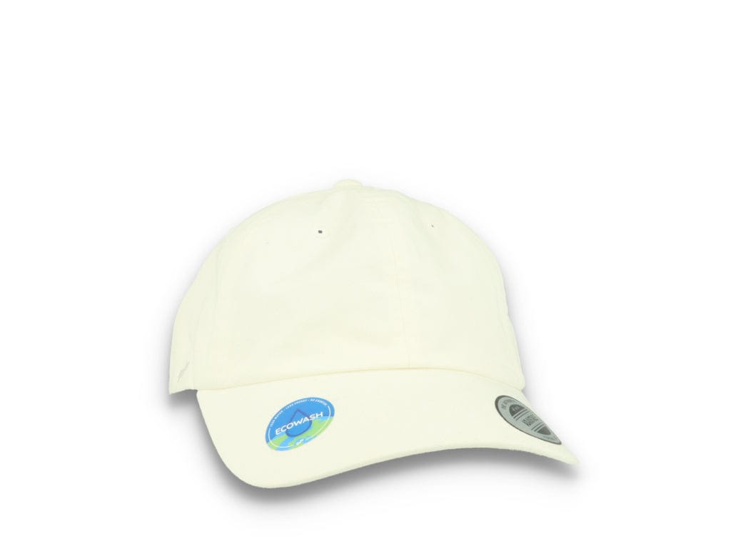 White Dad Cap Eco Wash Low Profile Cotton Twill - 6245EC