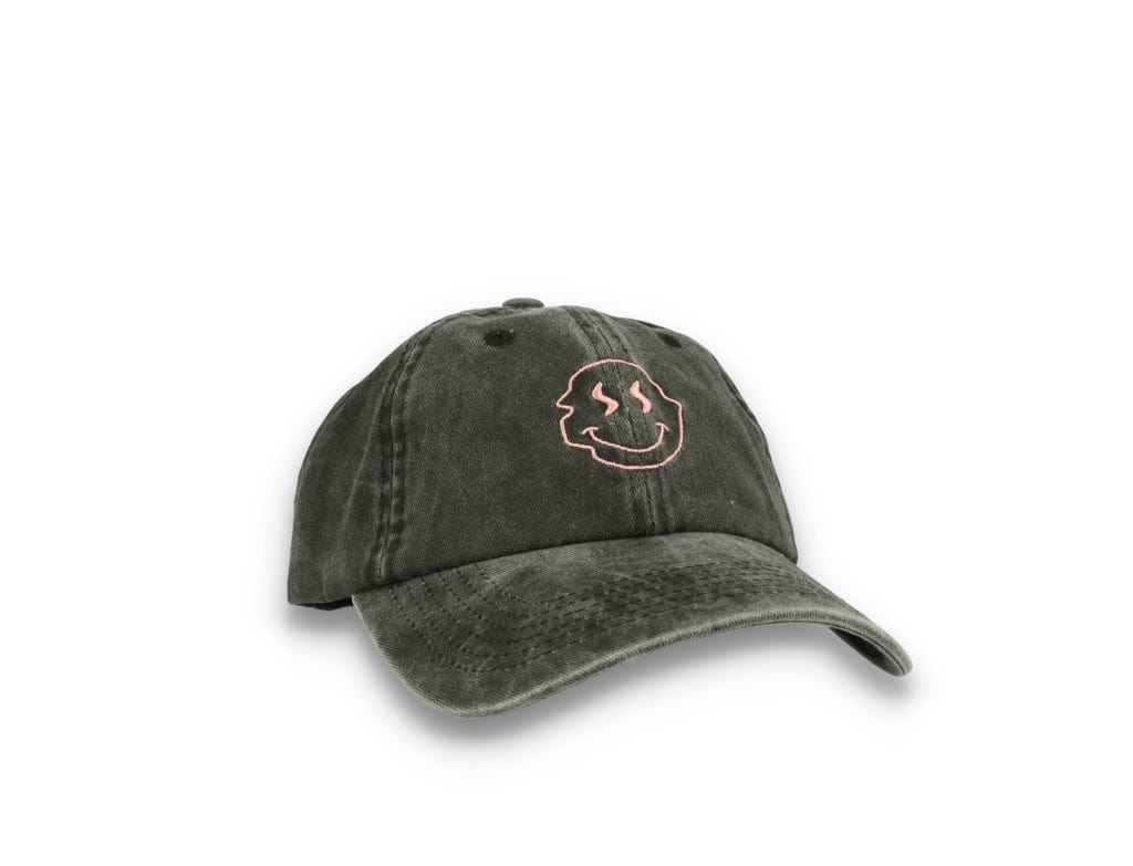 Smiley Face  Washed Black