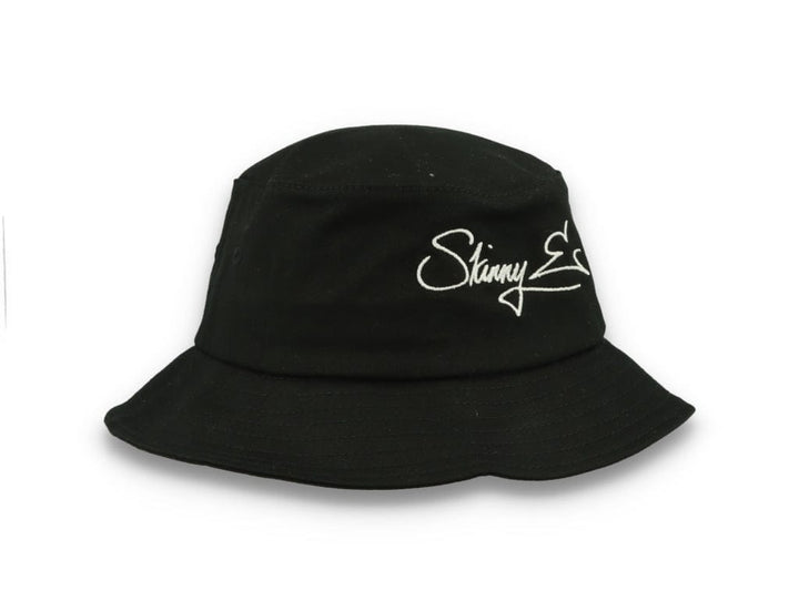 Skinny E Bucket Hat Black/White - LOKK