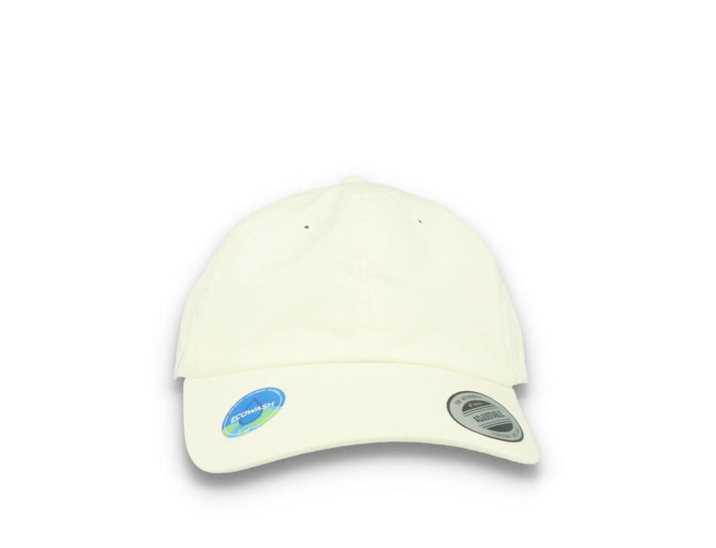 White Dad Cap Eco Wash Low Profile Cotton Twill - 6245EC