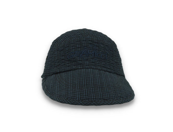 O.G. Seersucker Canyon Cap Royal Blue Garment Dyed - LOKK